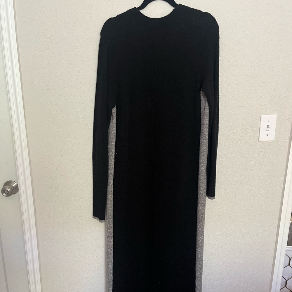 Black and Gray Wool Athleta Duster- Size M